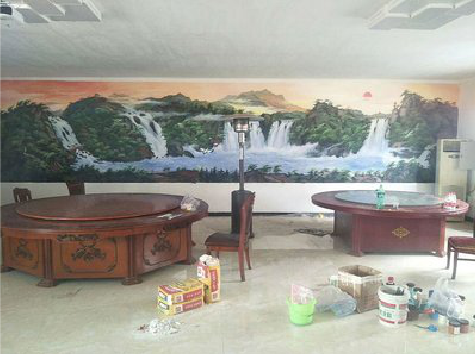 盐城墙绘-写实风景