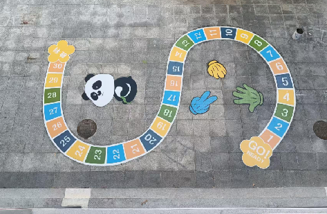 盐城地面游戏彩绘