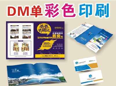 盐城单页印刷，色彩搭配简单。